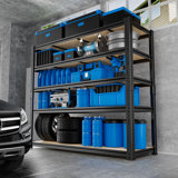 5-tier Mdf Adjustable Storage Shelves , Heavy Duty Garage Storage Shelving Unit, Metal Shelves
