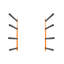 Support mural pour kayak, 4 supports muraux pour kayak