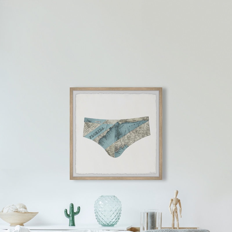 " Florida Swimming Trunks ", 12" H x 12" W x 1.5" D
