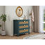 Armoire 3 tiroirs en rotin, mobilier américain, convient à la chambre à coucher, au salon et au bureau-1218529313