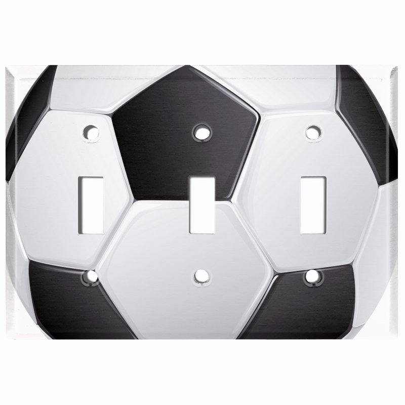 Ballon de soccer, jeu de salle de sport pour enfants, plaque murale à 3 interrupteurs à bascule