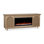 Dahlia 76" Landscape Electric Fireplace Tv Stand In White Oak