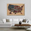 " Patriotic American Map Canvas Print " by NolanGrafix-631906104