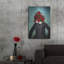 Trinx «Mr Romantic» par Diogo Verissimo, art mural en métal, 24 po x 36 po