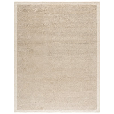 Metro Hand Tufted Wool; Cotton Solid Color Indoor Rug