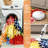 ZonLi Tropical Floral Indoor/Outdoor Rug, 8' x 10', Multicolored, Waterproof, Washable, Non-Slip-129467908-129467909