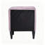 Table de chevet moderne en velours rose clair avec 2 tiroirs, table de chevet rembourrée, élégante table de bout décorative pour la chambre à coucher, largeur de 20 po-129459840