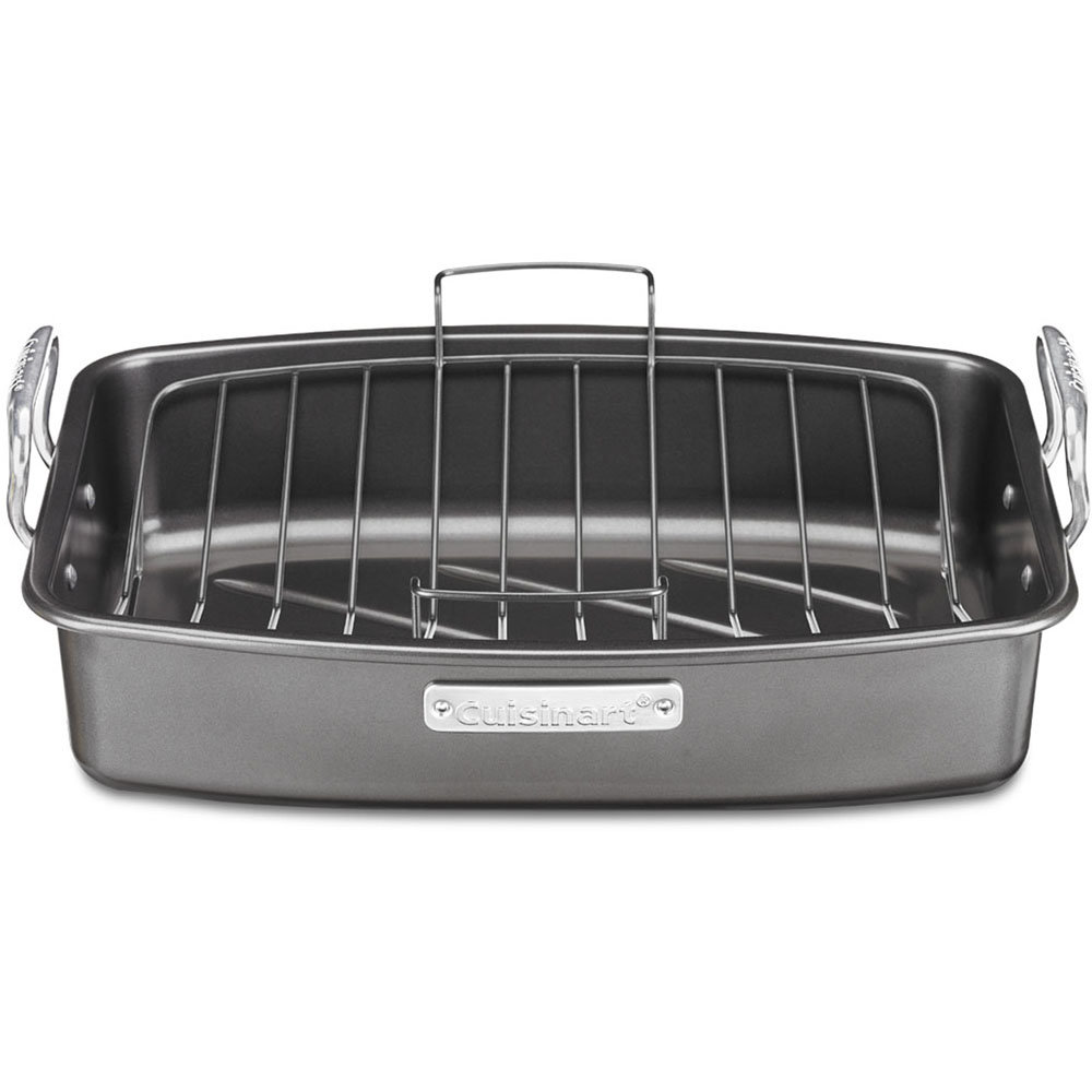 Cuisinart 17 Inch Non Stick Roasting Pan with V Rack Cuisinart