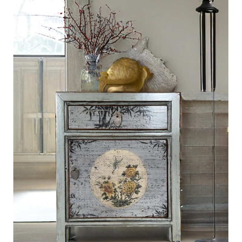 Calandra 45cm W Solid Wood Bedside Table