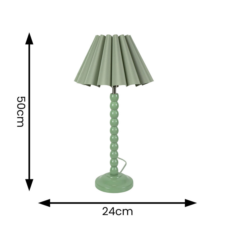 Asayo Table Lamp, Green, No, Sage