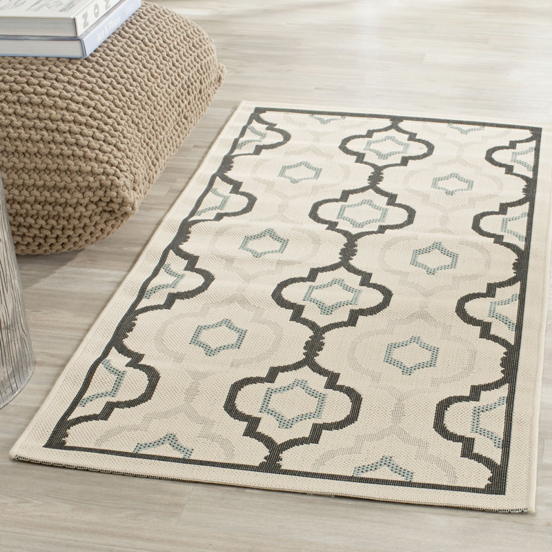 Serrano Geometric Hand Woven 79cm X 152cm Indoor / Outdoor Area Rug