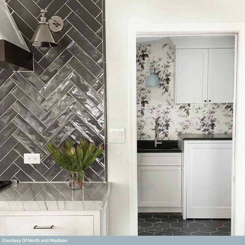 Santa Monica 4x12 Polished Ceramic Subway Tile, Gray