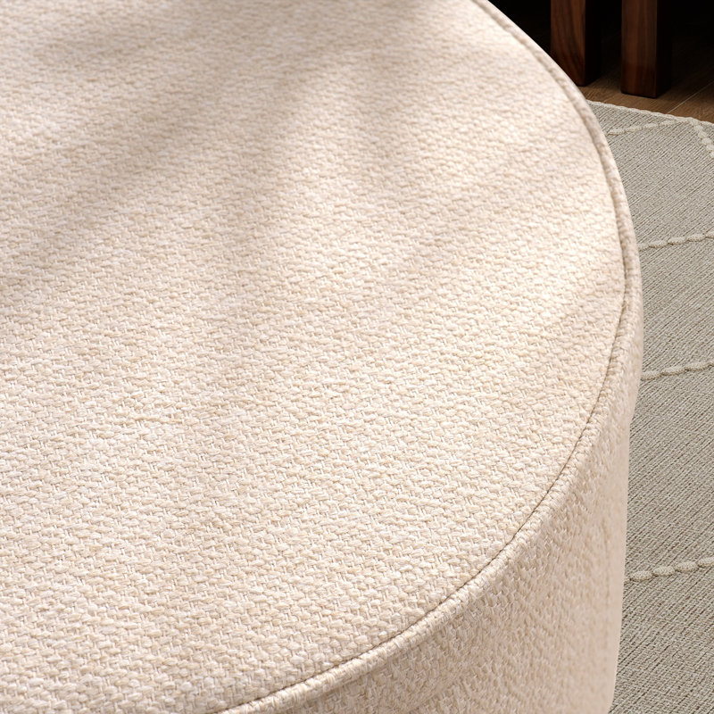 Ensemble de tables basses avec 2 tabourets, Beige