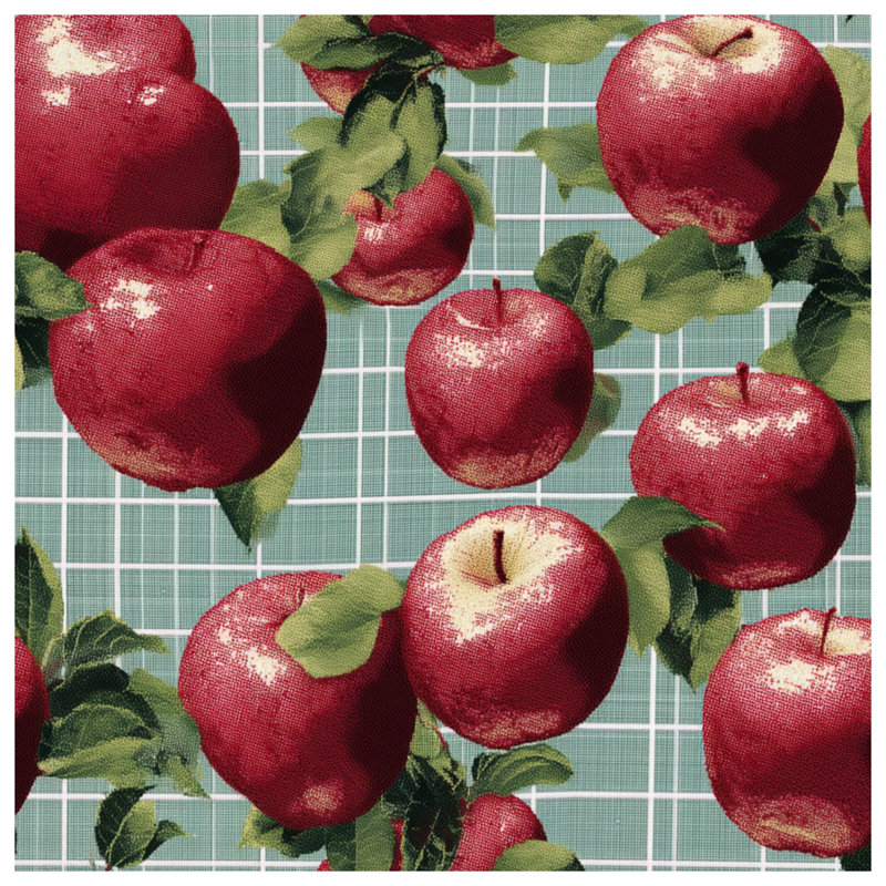 Coussin Red Apples, 26 x 26 inches
