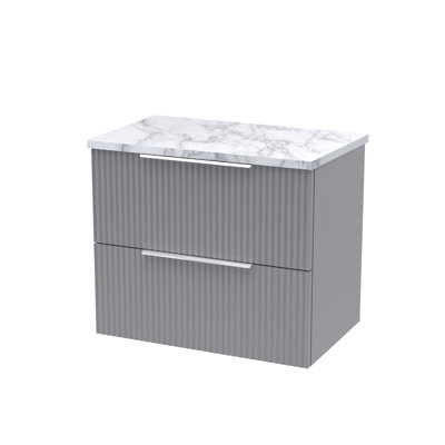 Fluted 60.5cm Single Bathroom Vanity Base Only