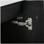 Meuble-lavabo mural 24 po avec lavabo et support de rangement, lavabo gauche en résine à rebords épais, ensemble KD