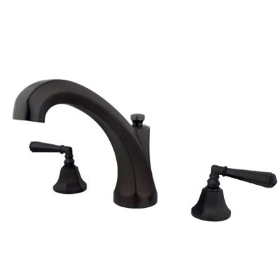 Robinet de baignoire romaine à fixation sur plateau à poignées doubles Metropolitan
