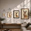 Alert Hare Botanical - Framed Print-1100836629-1100836627
