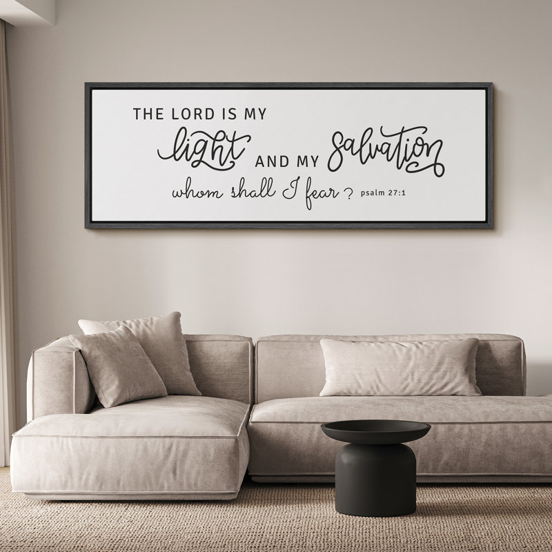 «The Lord Is With You», écriture biblique, citations bibliques, illustrations, art moderne noir et blanc sur toile, impression sur 2 pièces
