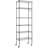 Hipson 6-Shelf Adjustable Storage Shelving Unit Steel Organizer Wire Rack with Lockable Wheel Casters, Hook-640958997