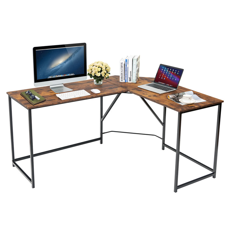 Monsey Modular L-Shaped Iron Writing Desk