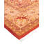 Tapis orange en laine noué à la main de conception unique 6 pi 2 po x 9 pi 3 po Hayner