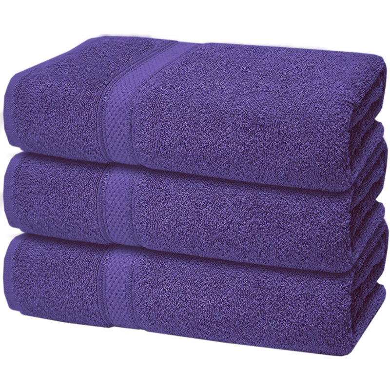 Nayelly Turkish Cotton Bath Towel, Purple