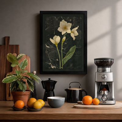 Daffodils on Stone Botanical - Framed Print