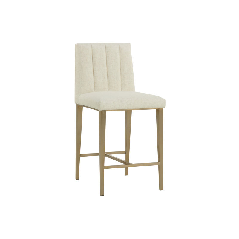 Wilbur Upholstered Stool with Metal Frame