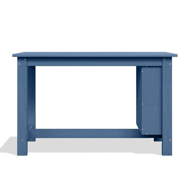 Table de bar en plastique pour l'extérieur, Bleu