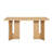 60''W Rectangular Wood Dining Table With Cutout Table Legs For Dining Room And Living Room-917710824