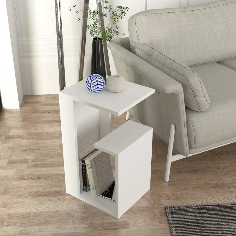 Table de bout Berga, Blanc