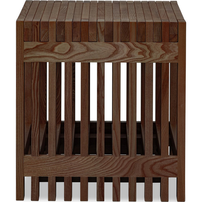 Table d'appoint Adina, Bois brun foncé