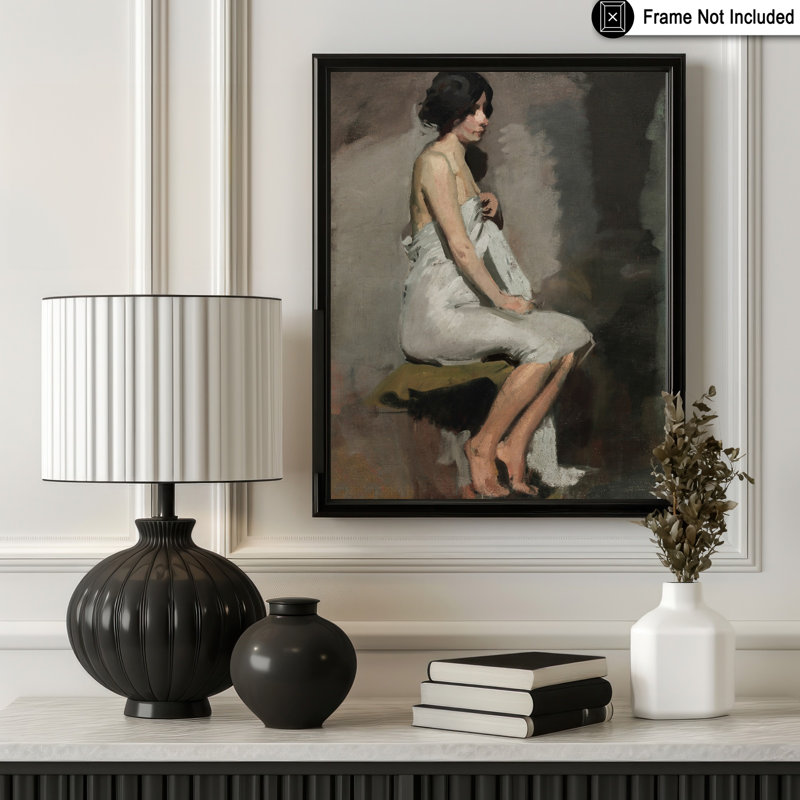 Étude d'une femme assise, Unframed, Poster, 12"H x 16"W