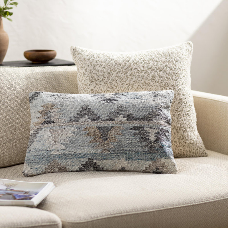 Alyssa Ikat Reversible Throw Pillow, 18"H x 18"W, Down Blend