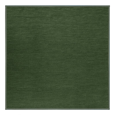 Tapis vert uni lavable à la machine