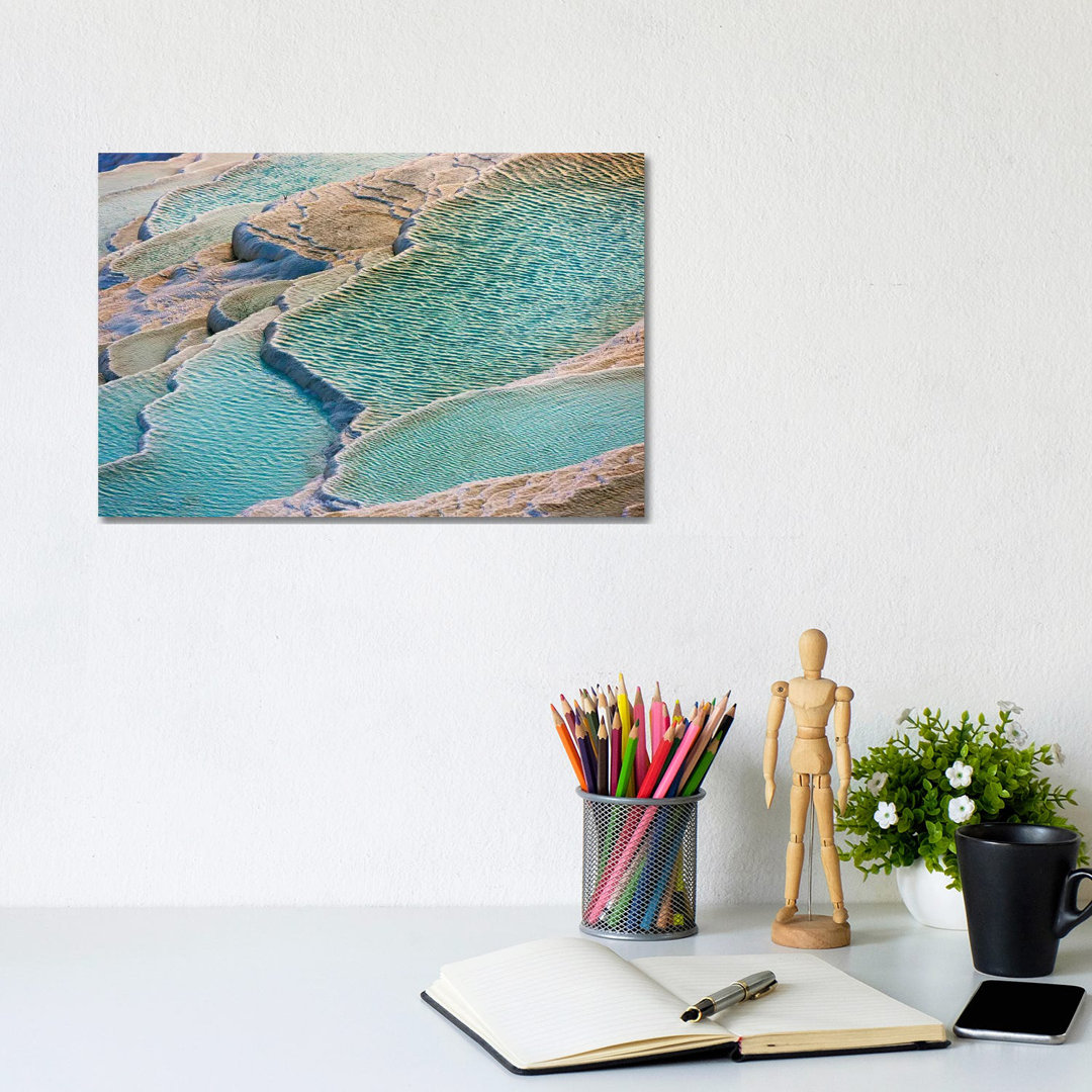 Travertine Terraces Of Pamukkale (UNESCO World Heritage Site), Turkey by Keren Su - Wrapped Canvas Print