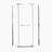 Corner Shower Enclosure 36 In. W X 72 In. H Frameless Neo-Angle Shower Enclosure, 1/4" (6Mm) Clear SGCC Tempered Glass, Pivot Shower Door In Chrome Finish,Shower Base Not Included-123272798