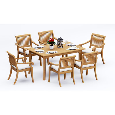 Arbor Outdoor 7 - Piece Teak Dining Set