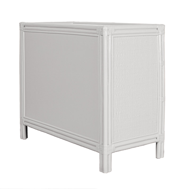 Aruba 4 - Drawer Nightstand, White/Black
