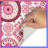 Pink Mandala Pattern Bath Mat-528971756