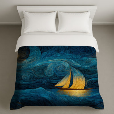 Sailboat Bedding Nautical Duvet Cover Art Deco