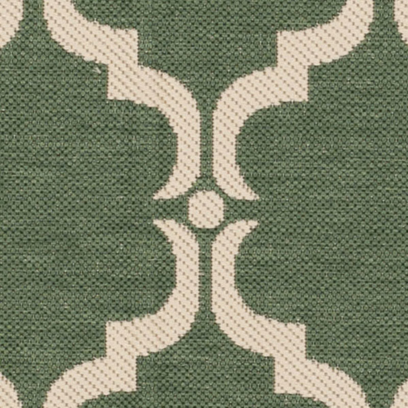 Arneshia Geometric Green/Beige Indoor / Outdoor Area Indoor/Outdoor Area Rug, Rectangle 2'7" x 5'