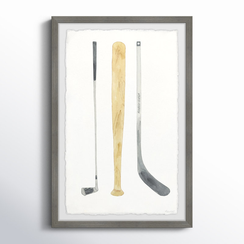 Fleury Sports Tools Framed Art, 24" H x 16" W x 1.5" D
