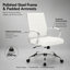 Fauteuil de bureau à dossier moyen en faux cuir Mulkey-1428571157