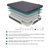 11-Inch Size Bed Mattress Gel-Infused Memory Foam Hybrid Mattress, Dark Gray, Mattress In A Box-832709304