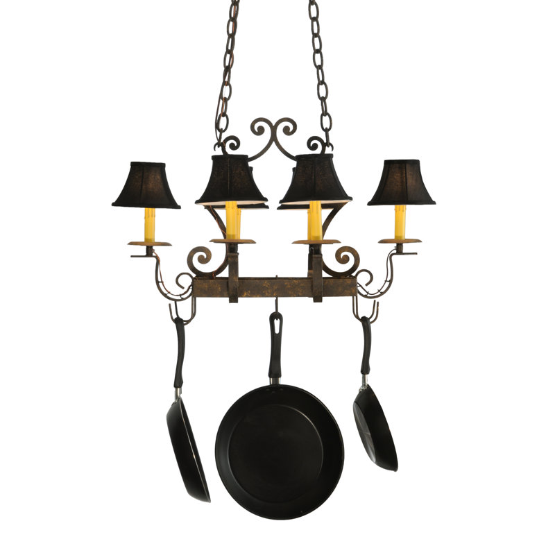 Elara Handcrafted 6 Light Pot Rack