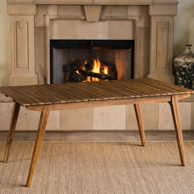Table d'extérieur en bois 69 po - Finition pour une expérience délicieuse avec une détente supérieure