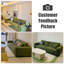 Canapé modulaire vert 100% polyester-109026826-109026828