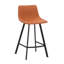 Dasha Microfiber Counter Stool with Metal Legs-832829178